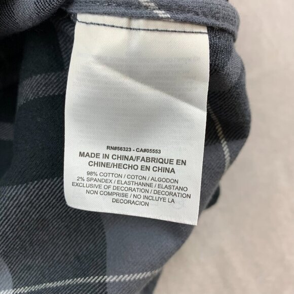 Nike Sb Mens Flannel Shirt Large Gray Plaid Button Up Long Sleeve Skateboarding - Picture 5 of 7